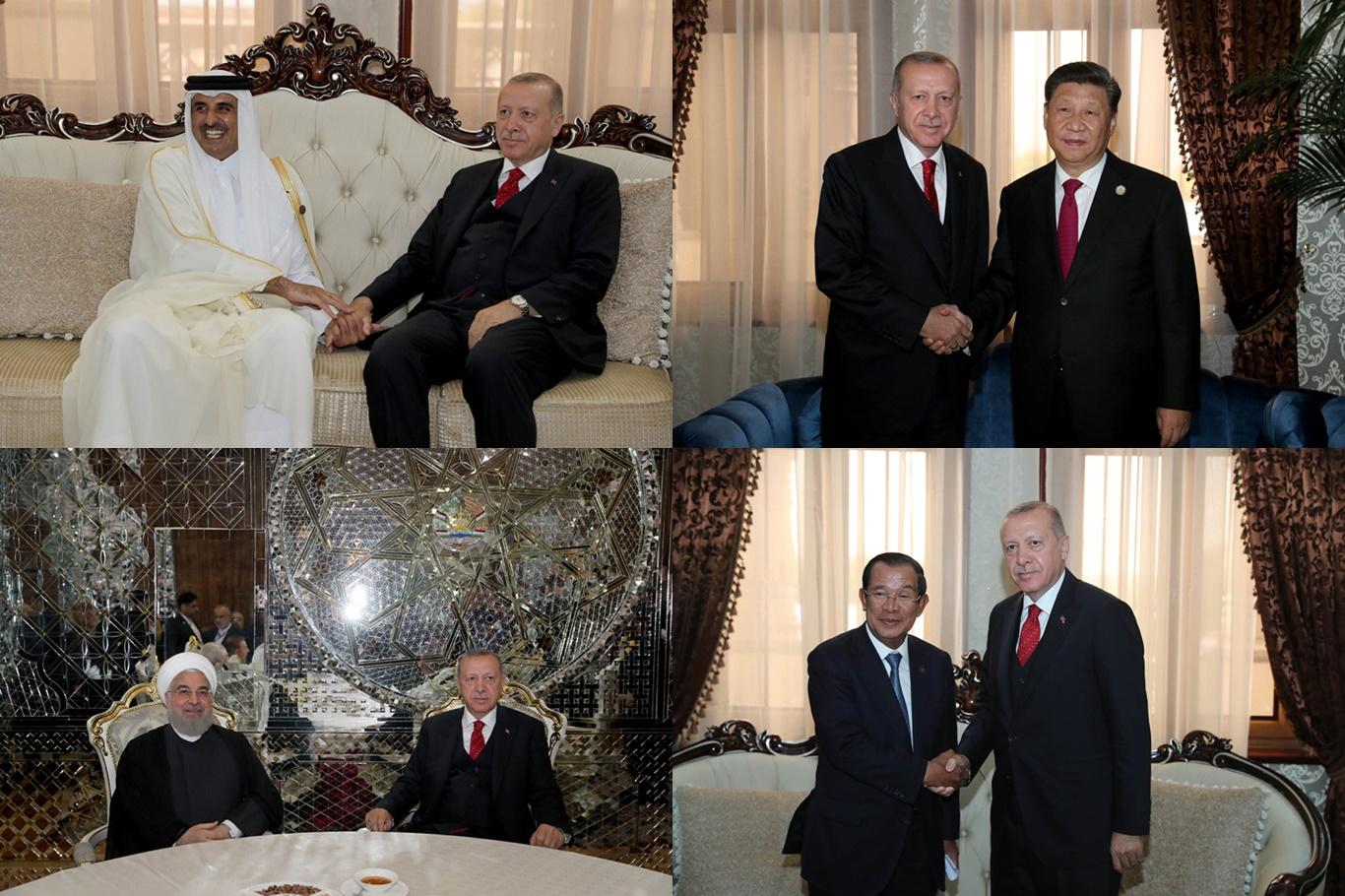 Cumhurbaşkanı Erdoğan'dan Duşanbe'de ikili temaslar